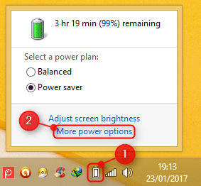 More power options
